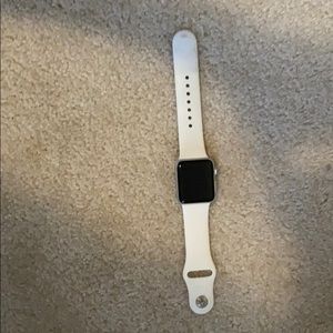Apple Watch Series 3 38MM W/ charger and 6 bands